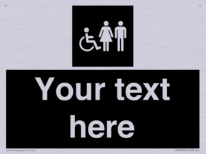 Custom information: black panel disabled female and male